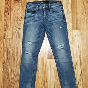 EXPRESS distressed skinny jeans
